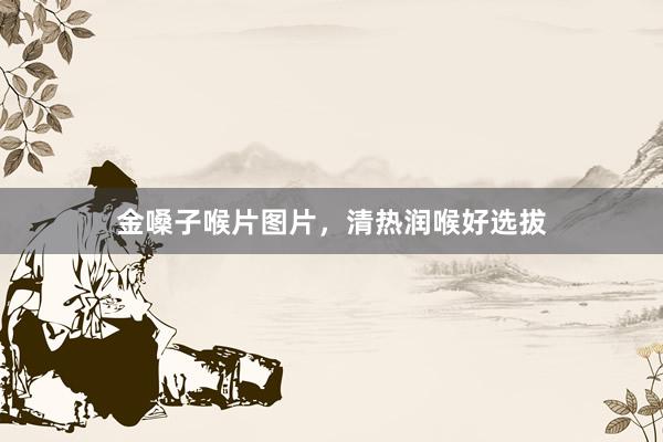 金嗓子喉片图片,清热润喉好选拔